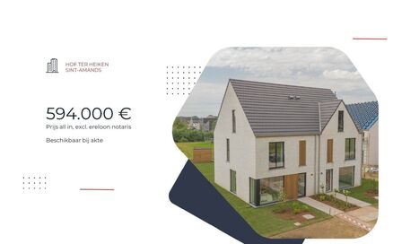 Half Open Bebouwing te koop in SINT-AMANDS